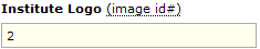 ID# of Logo image uploaded via the images pane
